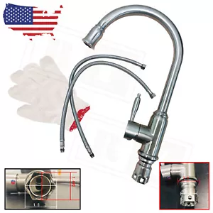 Stainless Steel Kitchen Faucet Sink Mixer Faucet Pull Down Sprayer Single Handle - Picture 1 of 7