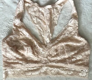 Nuevo con etiquetas Bralette Pullover Victoria's Secret Elástico Beige Encaje Talla 2 - Imagen 1 de 7