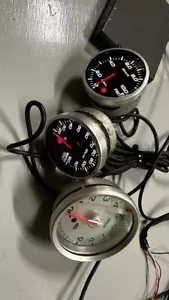 Defi 60mm BF White Illuminated Meter Unit Water Temp, Oil Pressure, Tachometer - Picture 1 of 8