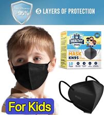 10/40 Pcs KN95 Protective 5 Layer Adult Black Face Mask BFE 95% Disposable Masks