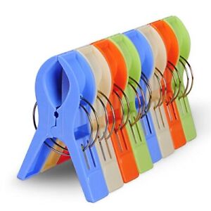 Beach Towel Clips Towel Clips for Chairs on Cruise 8 Pack Large Clips ClampsC...