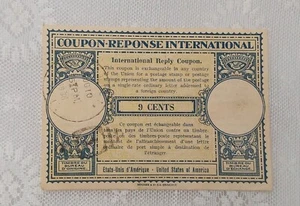 Coupon vintage 1936 risposta internazionale 9 centesimi - Foto 1 di 4