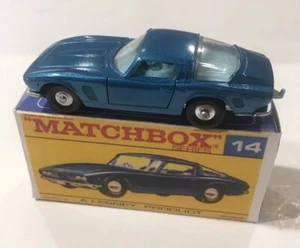 Matchbox Lesney 14 Iso Grifo With Reproduction Box 13 Iso Grifo Rare F Box. - Picture 1 of 6