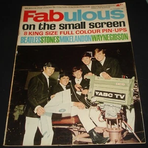 FABULOUS 1960s MOD POP MAG DAVE CLARK DYNAMIC SOUNDS MICHAEL LANDON BEATLES - Imagen 1 de 6