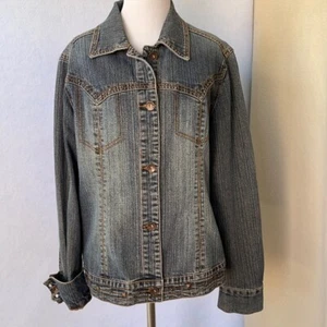 Stud Embellished Jean Jacket F.L. Jeans - Picture 1 of 12