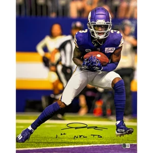 Jordan Addison Autographed Minnesota Vikings 16x20 Photo w/ 1st NFL TD Inscripti - Picture 1 of 2