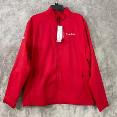NWT Google DevRel Google Cloud Next Cutter & Buck WeatherTec Jacket Large NEW - Image 1 of 4