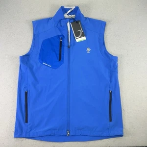 Zero Restriction Z700 Full Zip Golf Vest NWT Mens M In Blue Grass - Picture 1 of 16