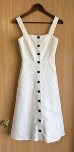 Kate Spade New York | Para mujer Talla 00 | Vestido midi blanco con botones XS - Imagen 1 de 6
