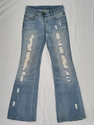 Pantalones de mezclilla para mujer Bebe, talla 27, color azul  Foto 1 de 4