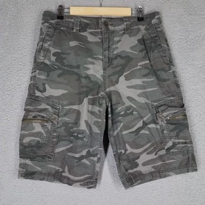 Pantaloncini mimetici BKE Cargo adulto 34 ripstop outdoor escursionismo campeggio 12" verde uomo - Foto 1 di 11