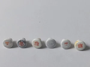 Antique Victorian Ceramic Bottle Stoppers, Glasgow, Edinburgh Etc C1900 - Picture 1 of 4