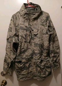 USAF US Air Force Digital Camo ABU APECS Nylon Jacket Parka Large Regular - Picture 1 of 3