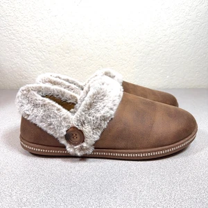 Skechers Damen 9 Cozy Campfire French Toast 2 Hausschuhe Memory Foam Kunstfell - Bild 1 von 14