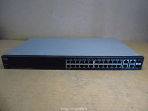 Cisco SG300-28 SRW2024-K9 V04 Gigabit Managed Ethernet Switch - EXCL RACK EARS - Afbeelding 1 van 9
