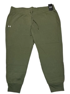 Under ARMOUR Women’s Rival Fleece Joggers Marine Od Green 2X Athleisure NWT - Picture 1 of 9