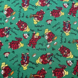 Tela navideña Paddington Bear 1999 vintage de Rose & Hubble nueva - Imagen 1 de 2