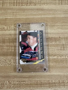 1994 Pinnacle NASCAR Racing Geoff Bodine Promo Card 136 With Holder - Picture 1 of 4