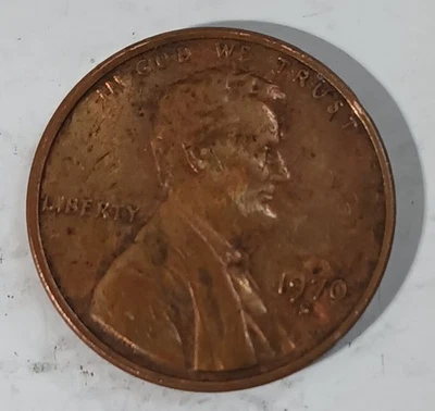 1970-S Lincoln Memorial Cent With Strike Through On Reverse - Image 1 of 4
