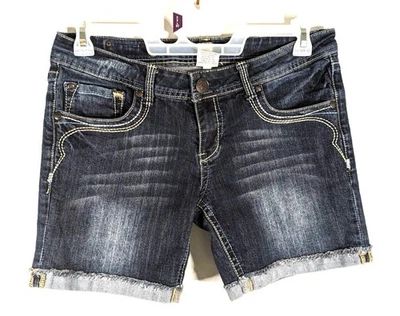H2O Mujer Pantalón Corto Vaquero Bordado 13/14 Azul Usado 35/7 Foto 1 de 4