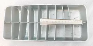 Retro 1950s Aluminum 18 Large Ice Cube Tray QUICKUBE Frigidaire Vintage Kitchen - Picture 1 of 7