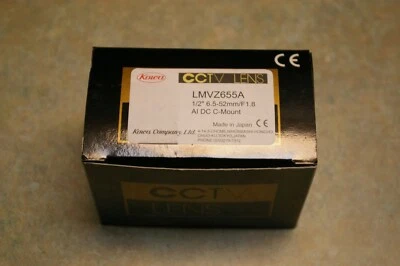 NUEVO OBJETIVO KOWA CCTV LMVZ655A 1/2" 6.5-52mm/F1.8 AI DC C-MOUNT HECHO EN JAPÓN Foto 1 de 4