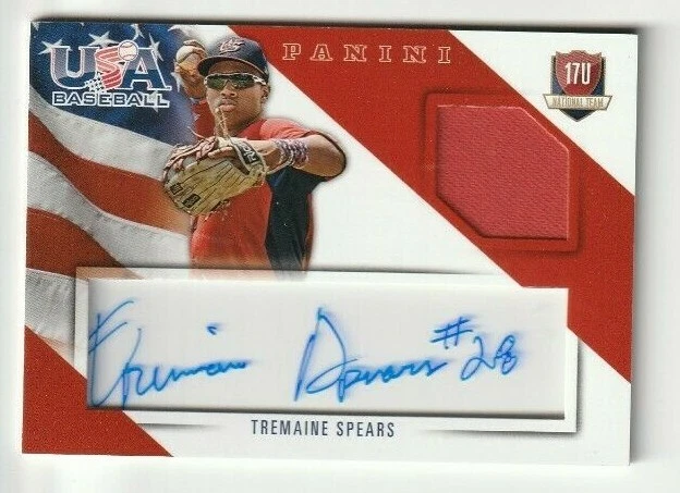 2015 Panini USA Tremaine Spears GU-Autograph Auto Card /49 Southern U, Lafayette - Image 1 of 1