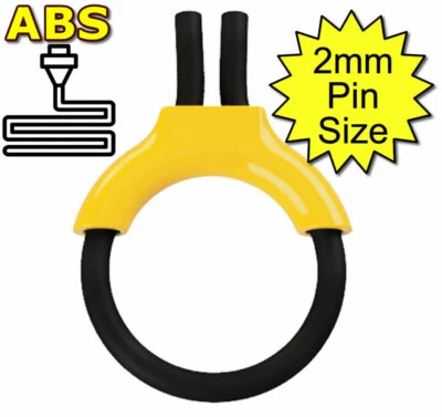 JOANNE'S REVIEWS ABS Estim Conductive 6mm Rubber Loop & Insulator 2mm Plug Yellow