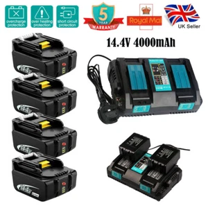 Cargador 4Ah para Batería Makita BL1440 BL1450 BL1415 194065-3 Li-Ion 14.4V 18V - Imagen 1 de 29