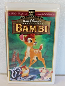 Bambi: 55th Anniversary Walt Disney's Masterpiece (VHS, Limited Edition) - Imagen 1 de 9