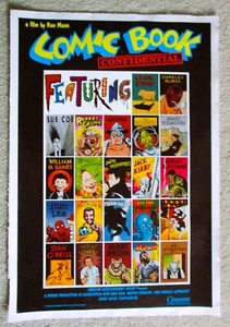 COMIC BOOK CONFIDENTIAL ORIGINAL 1989 1SHT POSTER LINEN PAUL MAVRIDES ART VG-EX - Picture 1 of 6