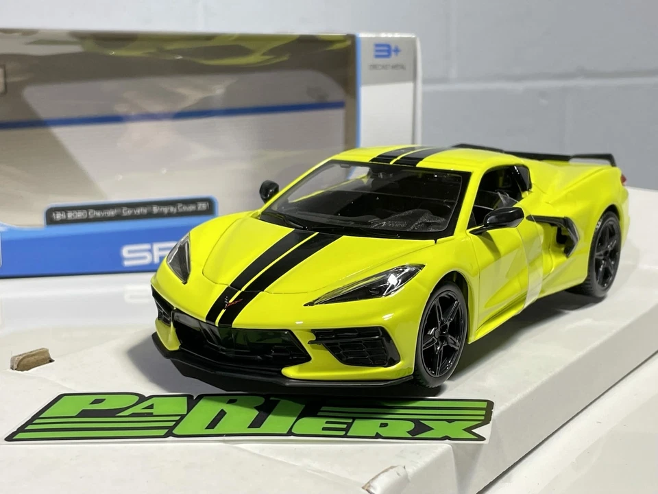 Chevrolet Corvette Z51 Escala 1:24 Modelo Coche Niños Papá Padre Regalo Cumpleaños Foto 1 de 4