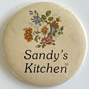 Homemade Sandy's Kitchen Refrigerator Magnet 2 in diameter - Picture 1 of 2