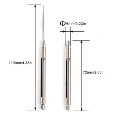 Ferramenta portátil push-pull liga de palito de titânio 1 peça acampamento sobrevivência EDC - Imagem 1 de 4