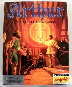 INFOCOM ARTHUR QUEST FOR EXCALIBUR Graphic Adventure IBM PC/XT/Tandy/286/386/486 - Picture 1 of 6
