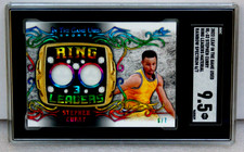 2022 Leaf In Game Used #RL-32 Stephen Curry Ring Leaders Rainbow 6/7 SGC 9.5