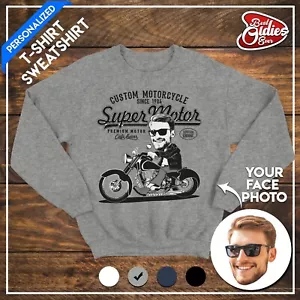 Personalized Motorcycle Unisex Sweatshirt, Motor Tee, Gift for Christmas T-shirt - Picture 1 of 14