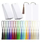 1X(80Pcs Sublimation Bookmark Blank Heat Transfer Bookmarks DIY Bookmarks with H