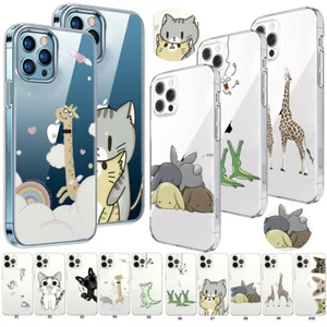Linda Funda Silicona Estampada Animal Transparente para iPhone 15 14 Pro Max 13 12 11 - Imagen 1 de 92