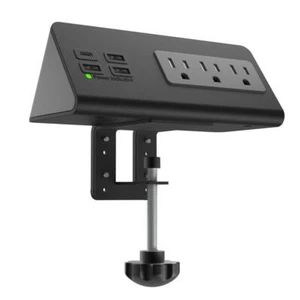 AC Power Type-C Ports Fast Charging Power Strip USB Ports Sockets Home Office - Picture 1 of 14