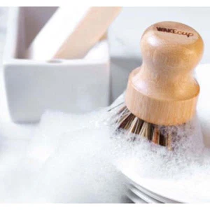 Premium Kitchen Bristle Brush wooden super stiff bristles vegetables, scrubbing - Picture 1 of 2