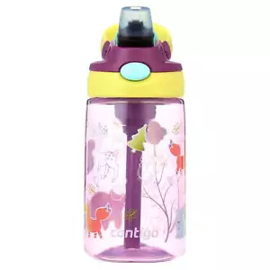 Water Bottle with Redesigned AUTOSPOUT Straw, 14 oz, Grape Forest Haven - Picture 1 of 11