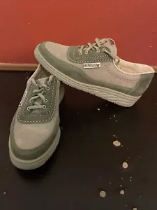 Mephisto Womens Green Leather Travels Air-Jet System Shoes Size 5.5 - Picture 1 of 7