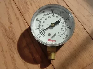Dwyer 62060 P07M Präzisions-Druckmessgerät, 0-400 kPa, 0-60 psi, 2,5" Zifferblatt. - Bild 1 von 3