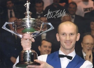 PETER EBDON - 2002 World Snooker Champion - PERSONALLY SIGNED 12x16" PHOTOGRAPH. - Bild 1 von 2