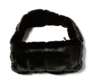MAREI 1998 Pampas Black Faux Fur Handbag Bag NEW SOLD OUT!!! - Picture 1 of 6
