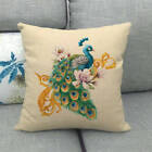 18" Cojines Oriental Home Decorative Pillows Case Vintage Peacock Cushion Cover