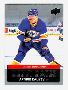 2021-22 Upper Deck Debut Dates Arthur Kaliyev #DD-4 - Los Angeles Kings
