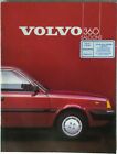 Volvo 360 Saloons Car Brochure 1986