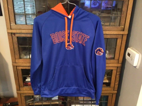 Boise State Broncos Blue Knights Apparel Spell Out Hoodie Sweatshirt SZ M - Cool Cover